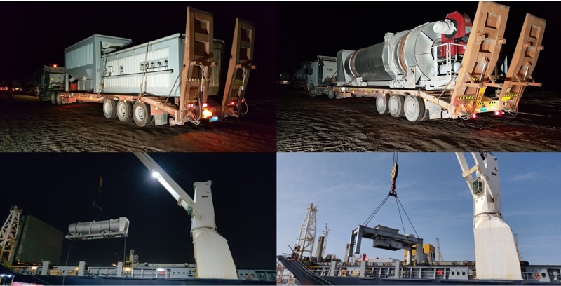 UAE to India : Dismantled Asphalt Plant